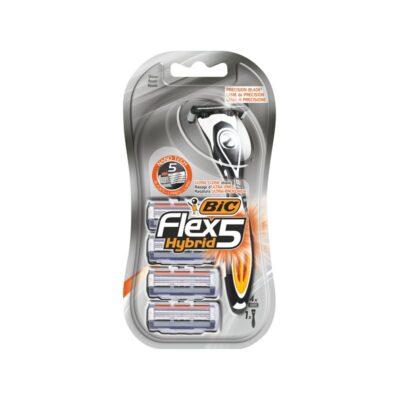 Bic flex 5 hybrid partahöylä ja 4 terää