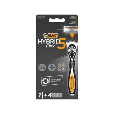 Bic Hybrid Flex 5 varsi ja terät 4kpl