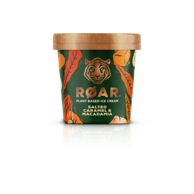Roar mantelinmakuinen jäätelö Salted Caramel Macadamia 397g/500ml