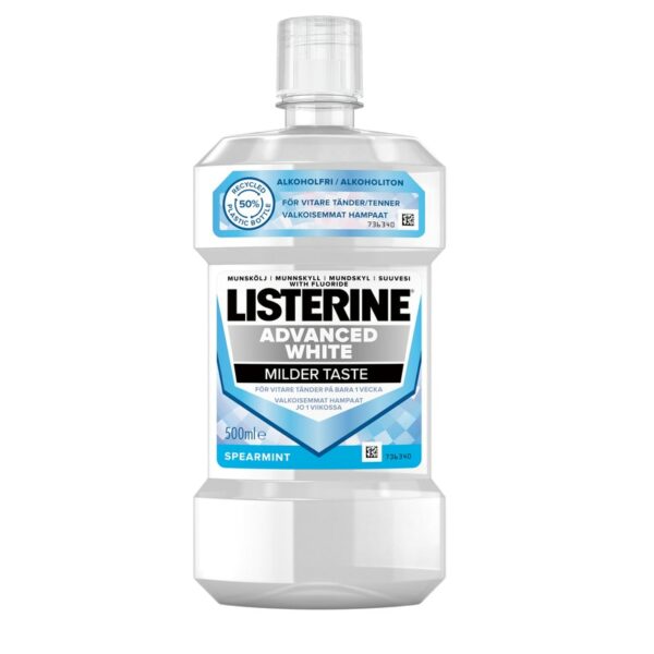 Listerine Advanced White Milder Taste suuvesi 500ml