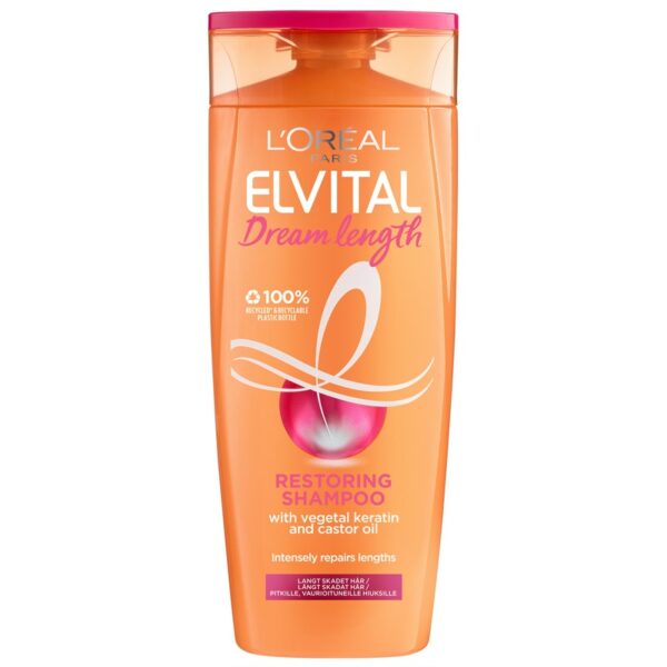 L'Oréal Paris Elvital 250ml Dream Length Restoring shampoo pitkille