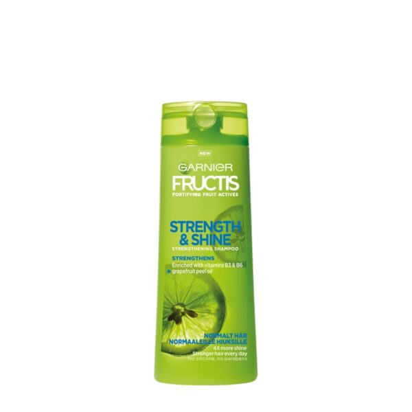 Garnier Fructis shampoo 250ml Strength & Shine normaaleille hiuksille