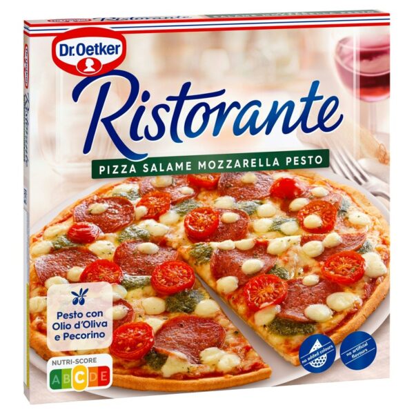 Dr. Oetker Ristorante salame mozzarella pesto pizza 360g pakaste