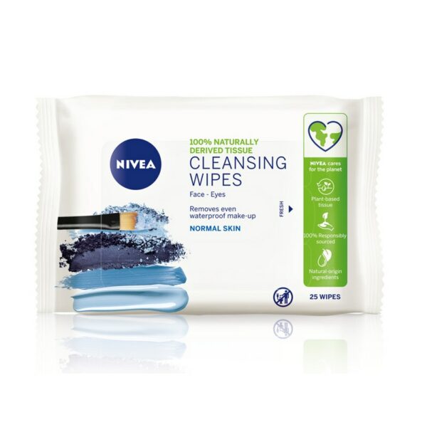 Nivea 3-in-1 refreshing wipes puhdistusliinat 25kpl