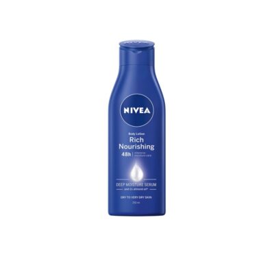 Nivea vartaloemulsio 250ml Nourishing Milk Rich Body Lotion vartaloemulsio kuivalle ja erittäin kuiv