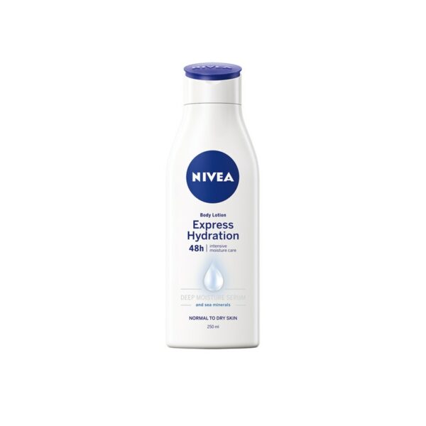 Nivea vartaloemulsio 250ml Express Hydration normaalille ja kuivalle iholle