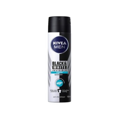 NIVEA MEN 150ml Invisible For Black & White Fresh Deo Spray -antiperspirantti