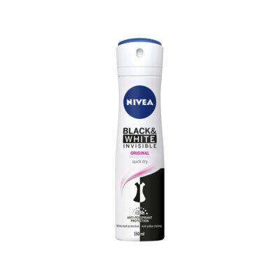 NIVEA 150ml Invisible For Black & White Original Deo Spray -antiperspirantti