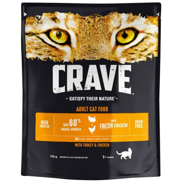 Crave kissanruoka 750g kalkkuna kana