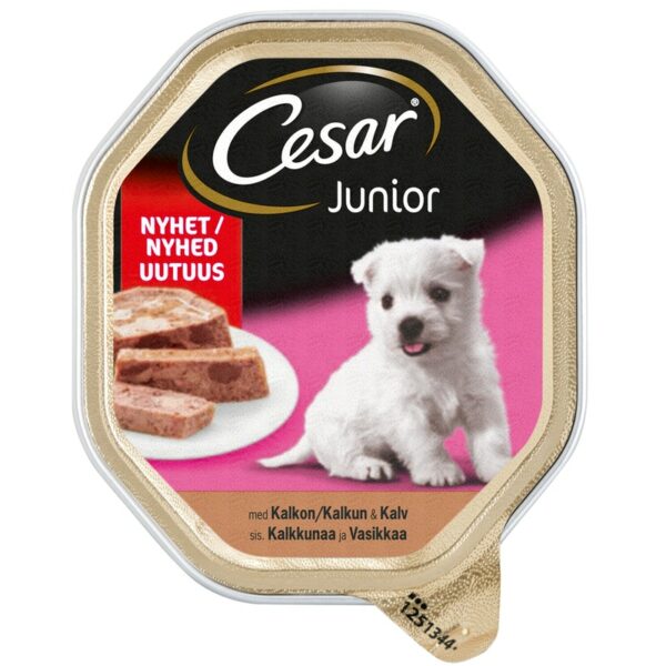 Cesar Junior 150g kalkkunaa vasikkaa