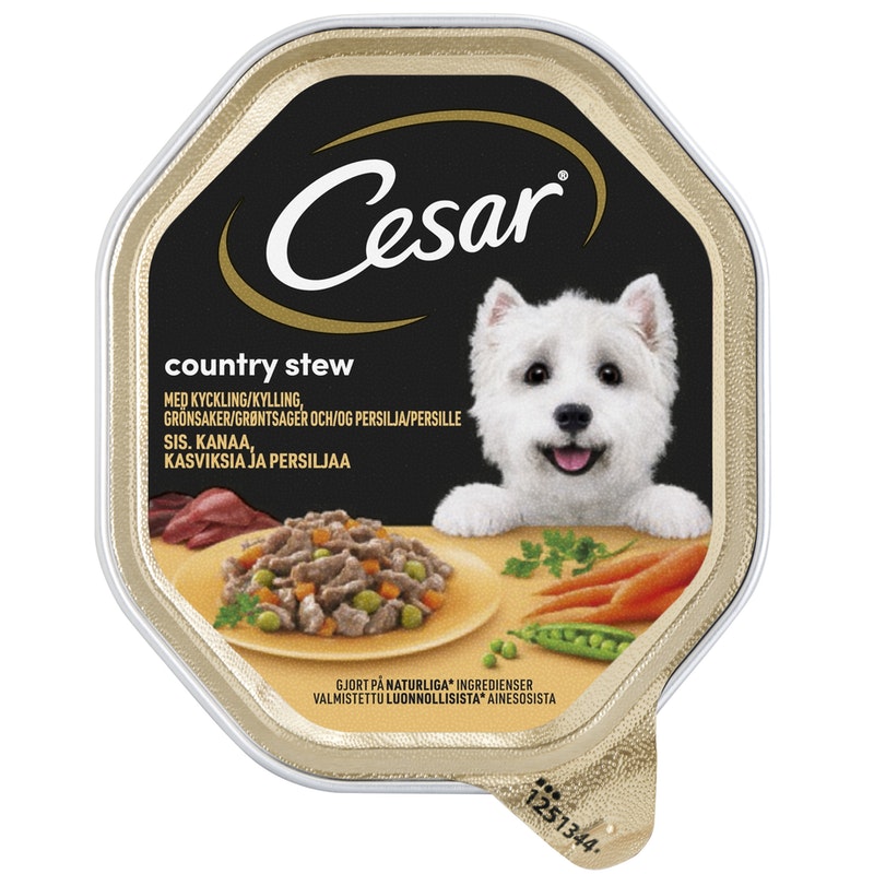 Hundmat Kyckling & Grönsaker 150g Cesar