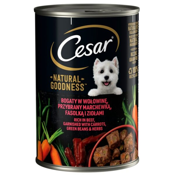 Cesar 400g Natural Goodness Härkää ja Porkkanoita