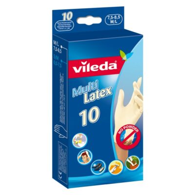 Vileda Natural Latex k.käsine 10 kpl M/L