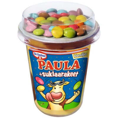 Dr. Oetker Paula vanilja-suklaa vanukas ja suklaarakeet 125g