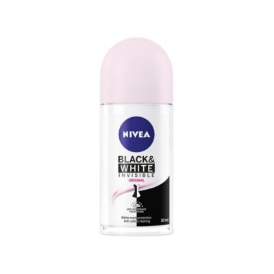 NIVEA 50ml Invisible For Black & White Original Deo Roll-on -antiperspirantti