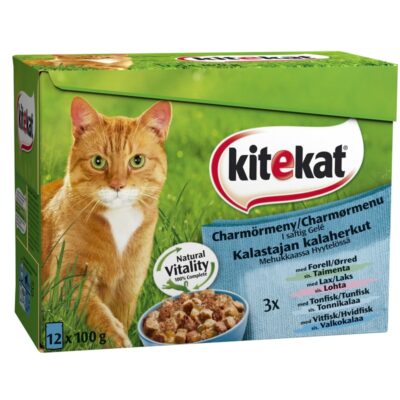 Kitekat 12x100g kalastajan kalaherkut hyytelö