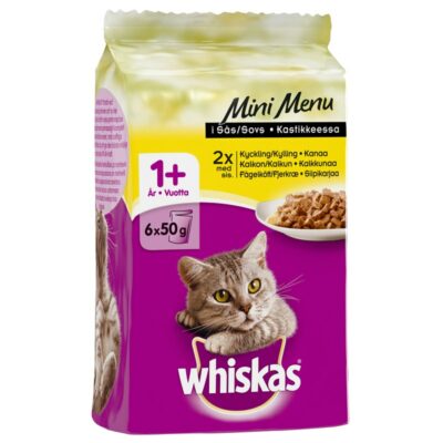 Whiskas Mini Menu 6x50g Siipikarjaa