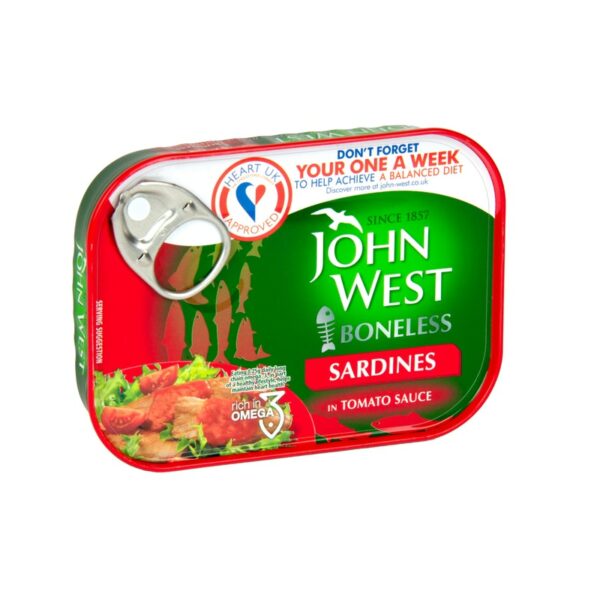 John West Ruodottomia sardiineja tomaattikastikkeessa 95g