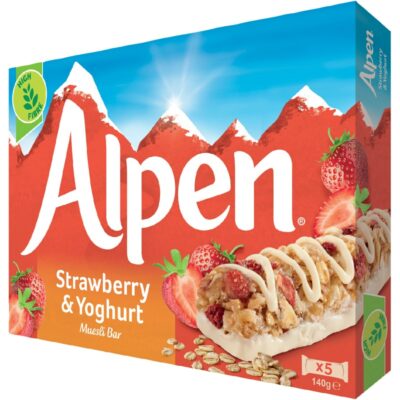 Alpen Strawberry & Yoghurt myslipatukka 5x29 g