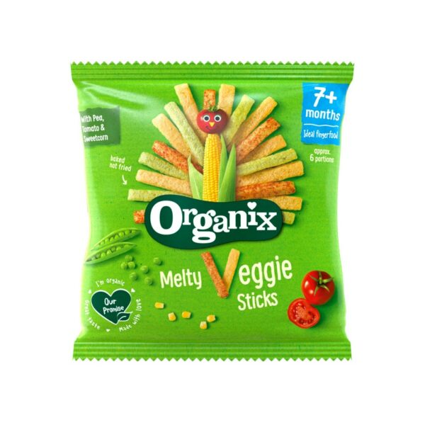 Organix Melty Veggie Sticks 15g 7 kk