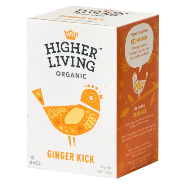 Higher Living Inkivääri luomutee 37 g