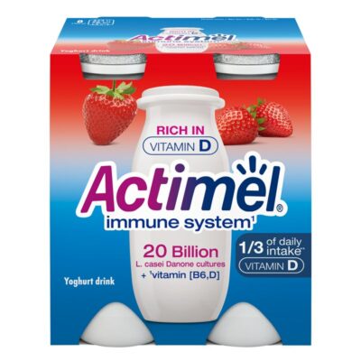 Danone Actimel jogurttijuoma 4x100g mansikka