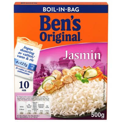 Ben's Original Jasmiiniriisi keitinpusseissa 4x125g