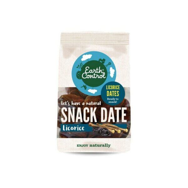 Earth Control lakrit snack taatelit lakritsi 200g