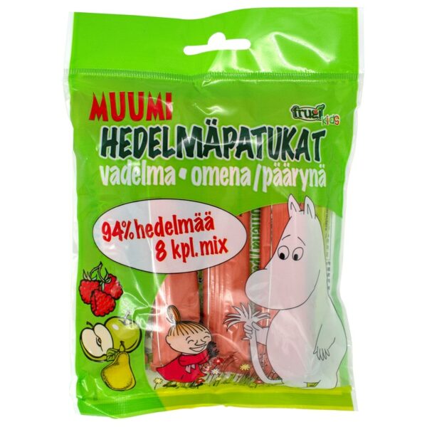 Muumi hedelpatukkamix 8x15g vadelm-omena&päärynä