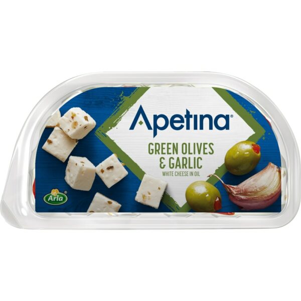 Arla apetina snackjuusto 100g/60g oliivi-valkosipuli