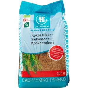 Urtekram kookossokeri 280 g luomu