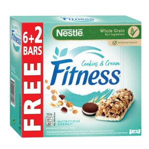 Nestlé Fitness viljapatukka 8x23,5g cookies & cream