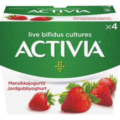 Danone Activia 4x125g mansikkajogurtti