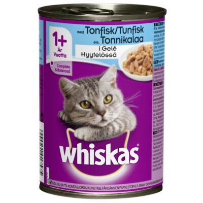 Whiskas hyytelössä  tonnikala 400g tölkki