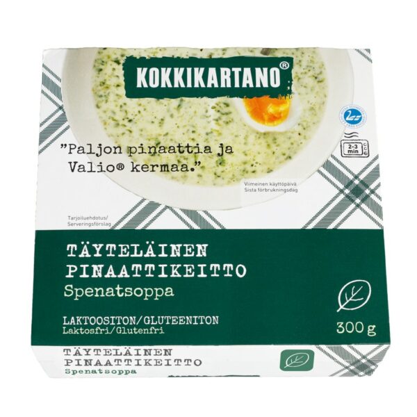 Kokkikartano täyteläinen pinaattikeitto 300 g