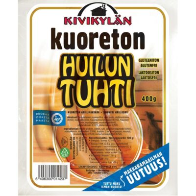 Kivikylän huiluntuhti kuoreton grillimakkara 400g