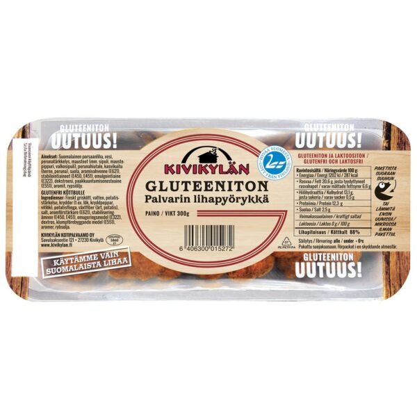 Kivikylän gluteeniton palvarin lihapyörykkä 300 g