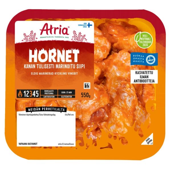 Atria perhetilan kana hornet tulisesti marinoitu siipi 550g