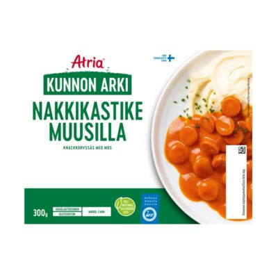 Atria Kunnon arki nakkikastike muusilla 300g