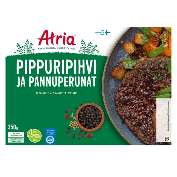 Atria pippuripihvi ja pannuperunat 350g