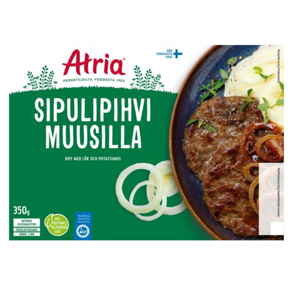 Atria sipulipihvi muusilla 350g