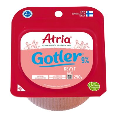 Atria gotler kinkkumakkara kevyt 9% 250g