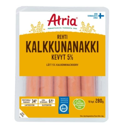 Atria rehti kalkkunanakki kevyt 5% 280g