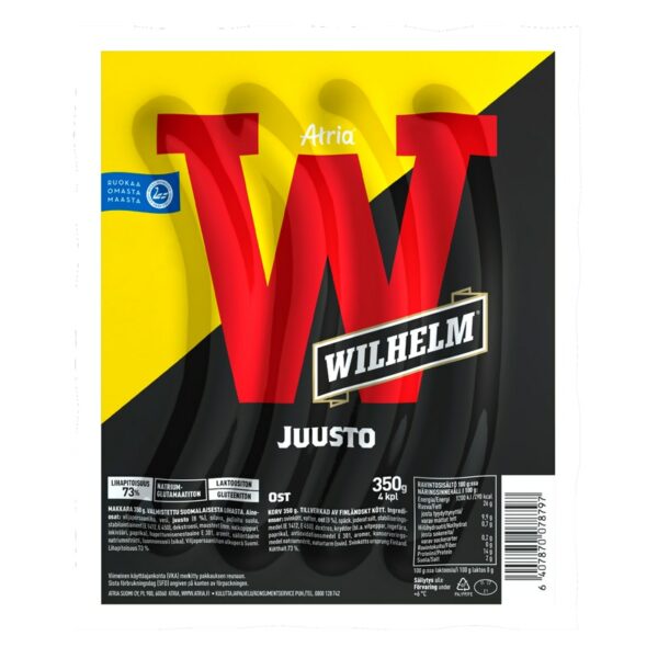 Atria Wilhelm juustogrillimakkara 350g