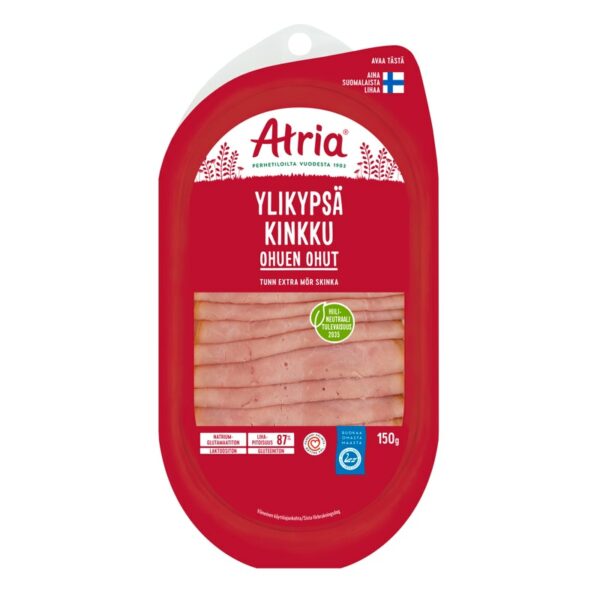 Atria ohuen ohut ylikypsä kinkku 150g