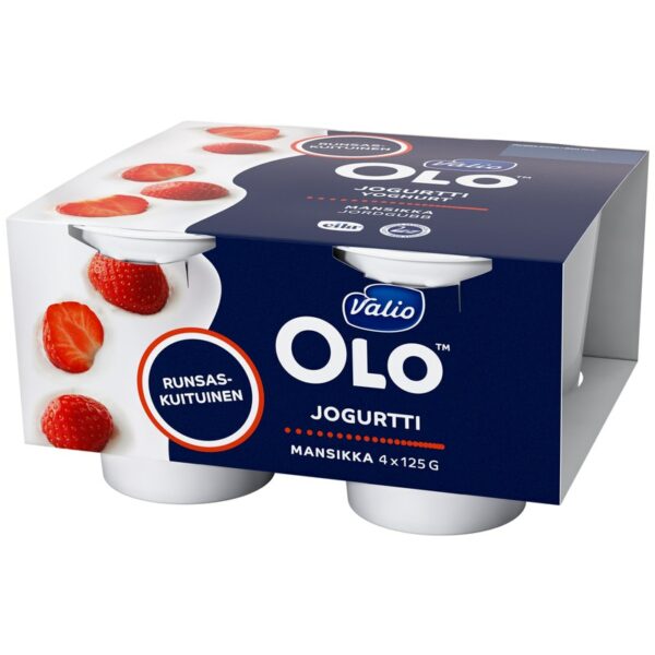Valio OLO™ jogurtti 4x125 g mansikka laktoositon