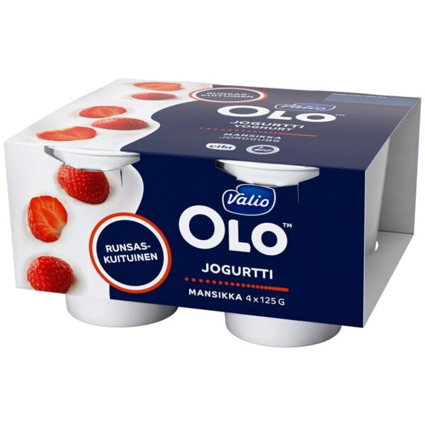 Valio Gefilus OLO jogurtti 4x125 g mansikka laktoositon