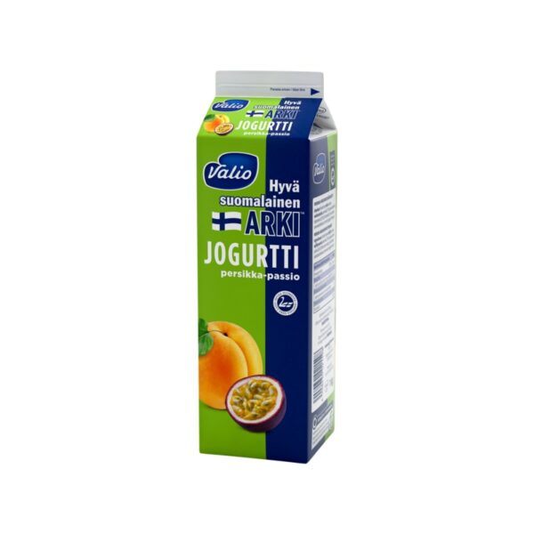 Valio Hyvä suomalainen Arki™ jogurtti 1 kg persikka-passion