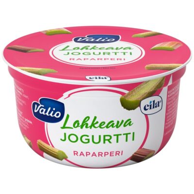 Valio lohkeava jogurtti 150g raparperi laktoositon