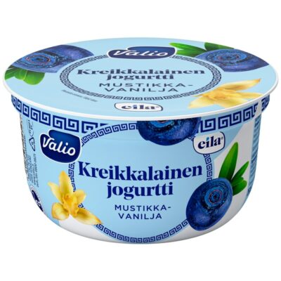 Valio kreikkalainen jogurtti 150g mustikka-vanilja laktoositon